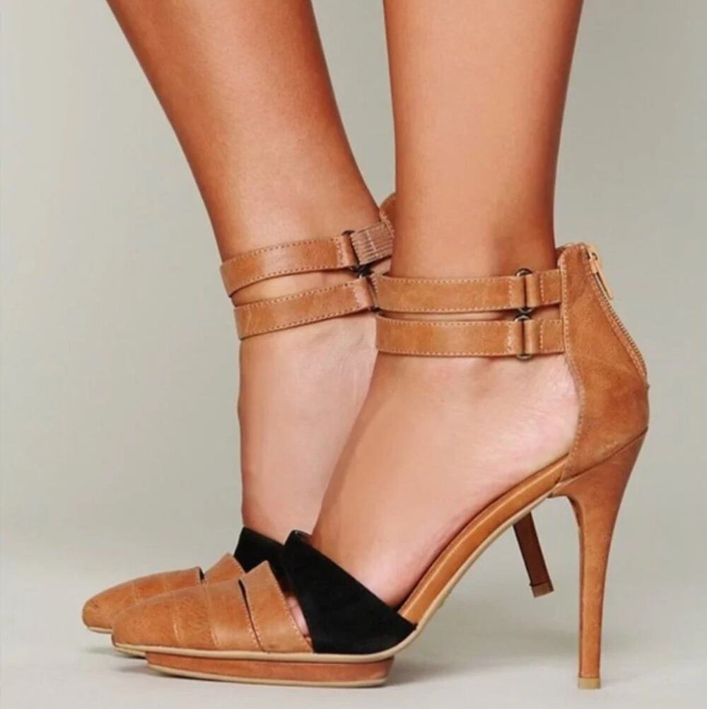 Jeffrey Campbell x Free People Samara Leather Heels 9 NIB